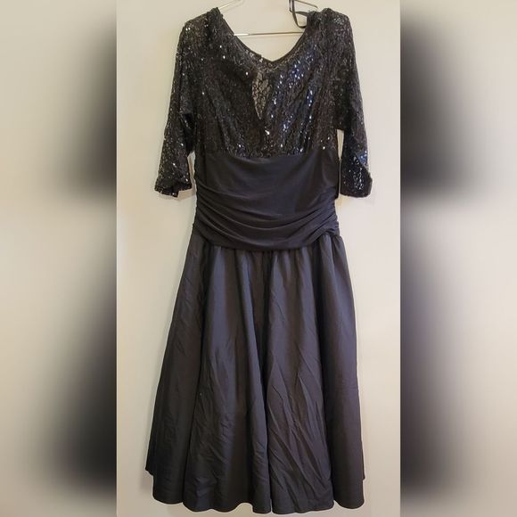 Sequin, Jessica Howard Black dress.